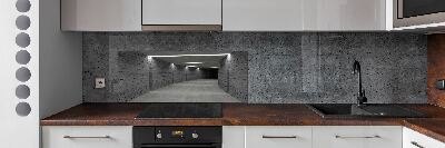 Kitchen splashback Concrete tunnel