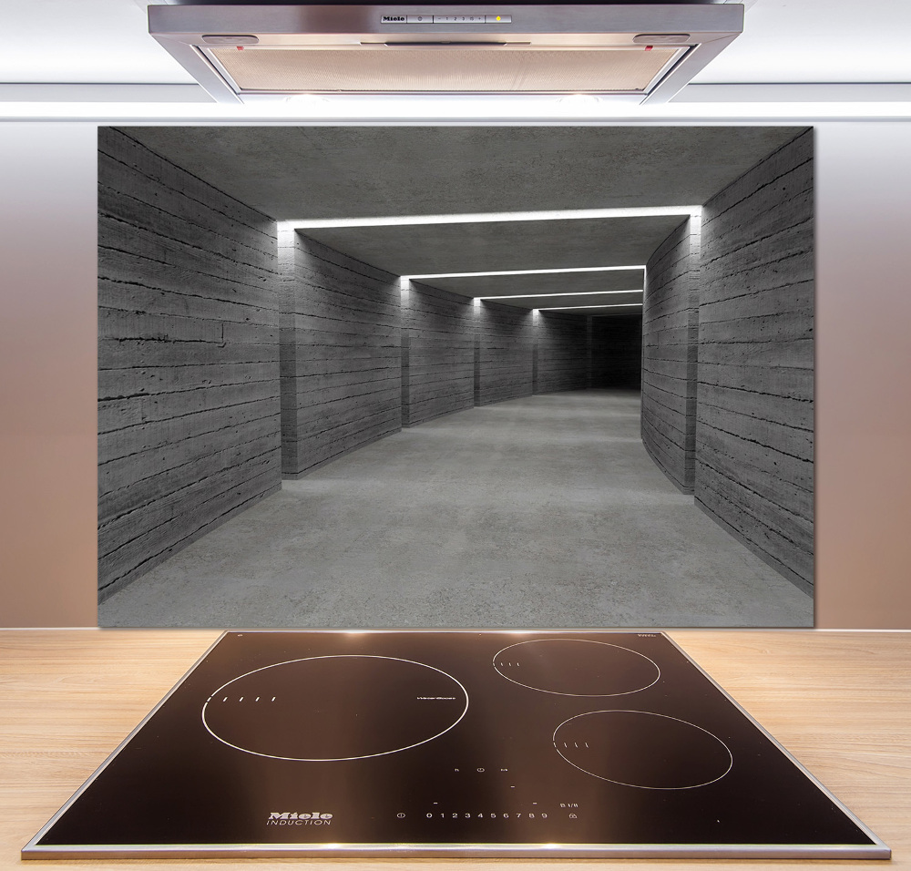 Kitchen splashback Concrete tunnel