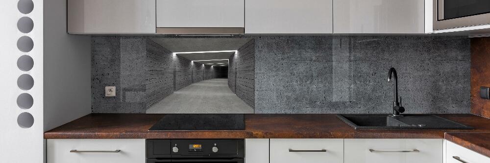 Kitchen splashback Concrete tunnel