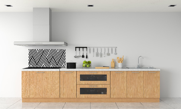 Kitchen splashback Geometric background