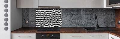 Kitchen splashback Geometric background