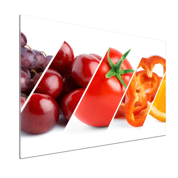 Kitchen splashback Fruits and vegetables