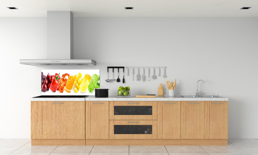 Kitchen splashback Fruits and vegetables