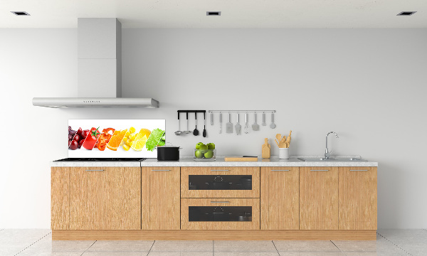 Kitchen splashback Fruits and vegetables