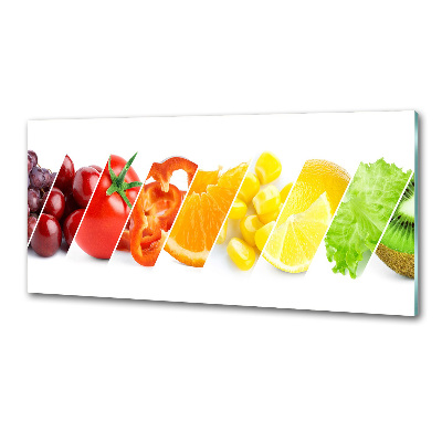 Kitchen splashback Fruits and vegetables