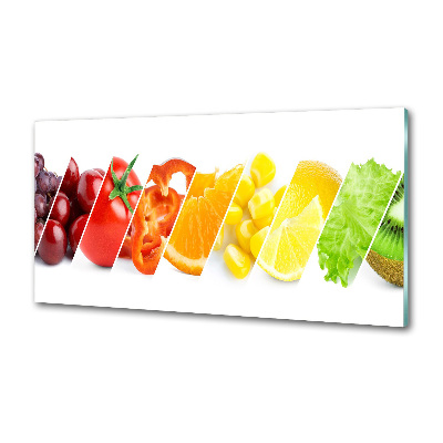 Kitchen splashback Fruits and vegetables