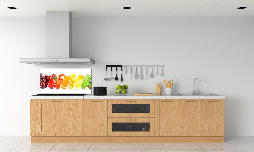 Kitchen splashback Fruits and vegetables