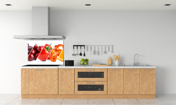 Kitchen splashback Fruits and vegetables