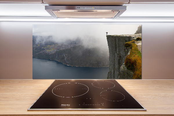 Kitchen splashback Norwegian cliff