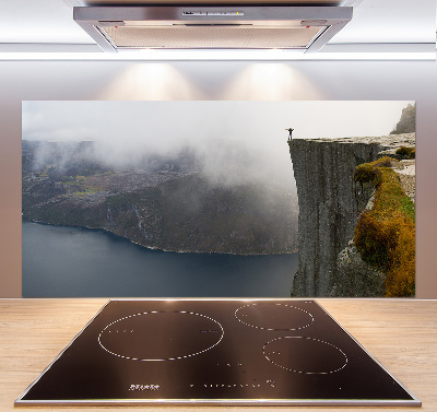 Kitchen splashback Norwegian cliff