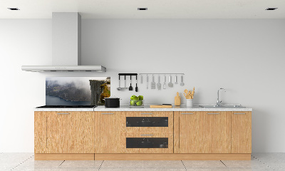 Kitchen splashback Norwegian cliff