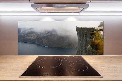 Kitchen splashback Norwegian cliff