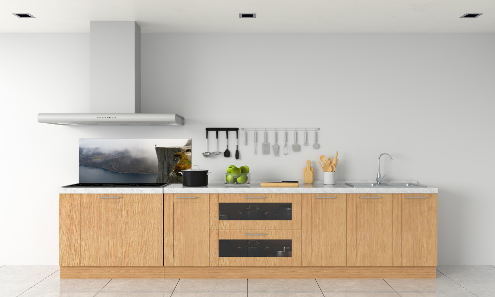 Kitchen splashback Norwegian cliff