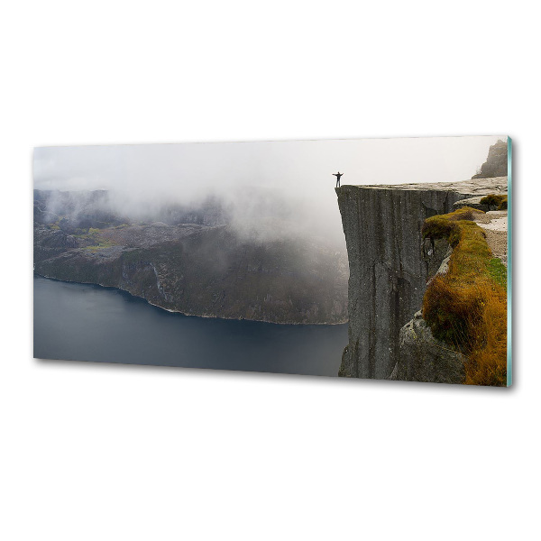 Kitchen splashback Norwegian cliff