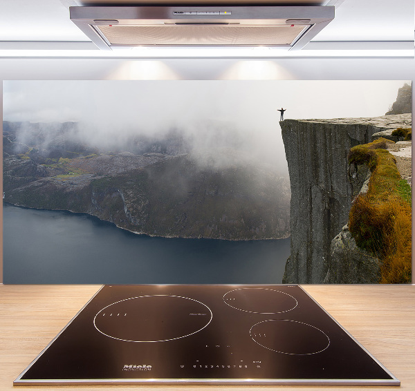 Kitchen splashback Norwegian cliff