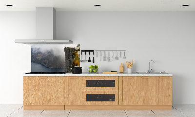 Kitchen splashback Norwegian cliff