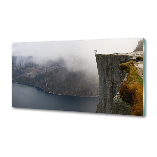 Kitchen splashback Norwegian cliff