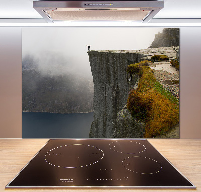 Kitchen splashback Norwegian cliff