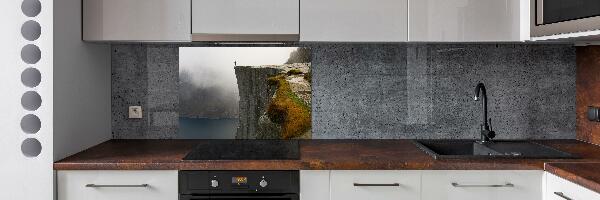 Kitchen splashback Norwegian cliff