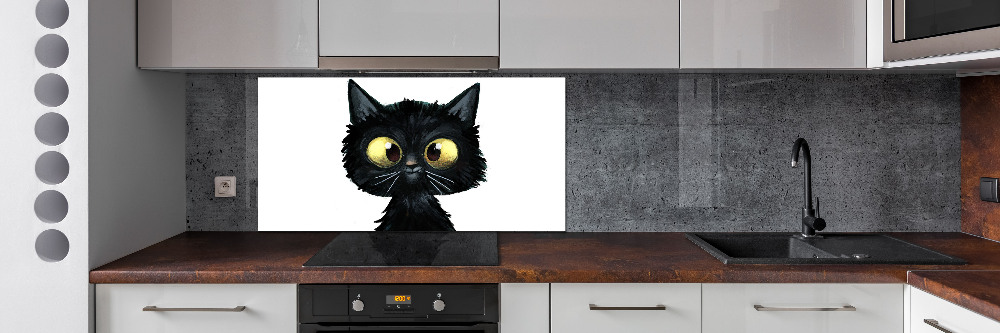 Kitchen splashback Illustration of the cat