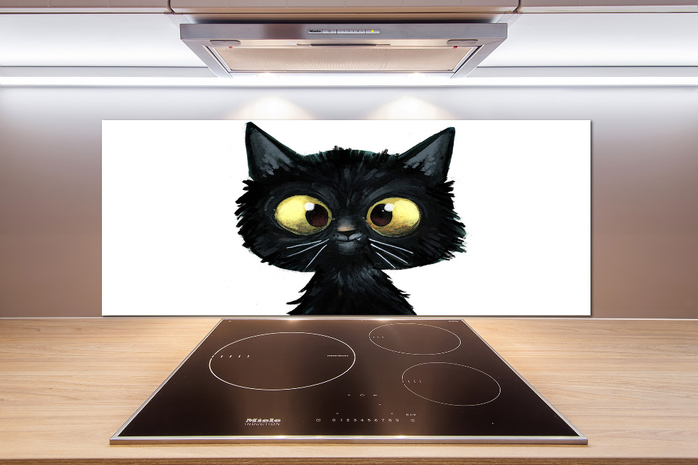 Kitchen splashback Illustration of the cat