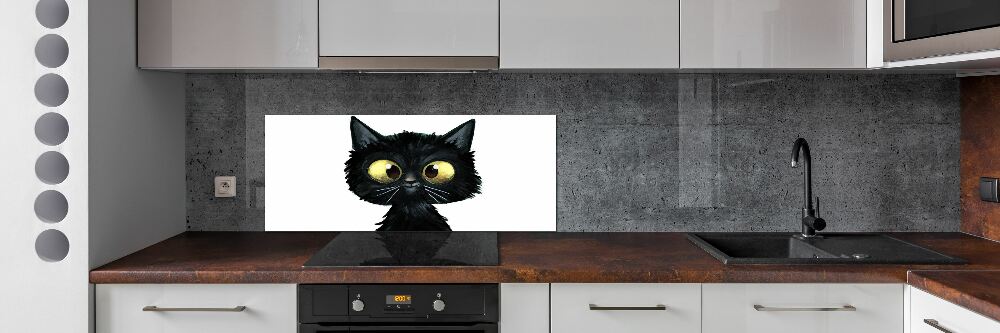 Kitchen splashback Illustration of the cat