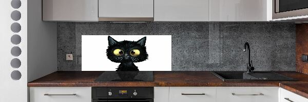 Kitchen splashback Illustration of the cat