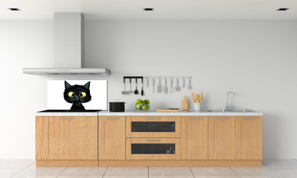 Kitchen splashback Illustration of the cat