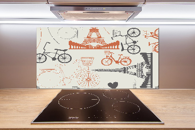 Kitchen splashback Symbols of France