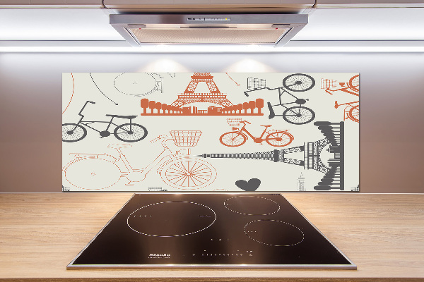 Kitchen splashback Symbols of France