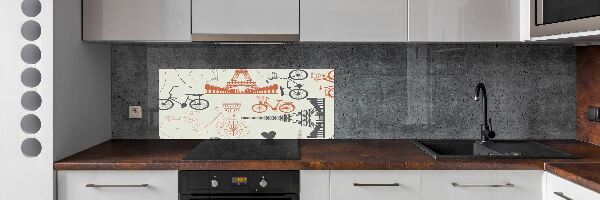 Kitchen splashback Symbols of France