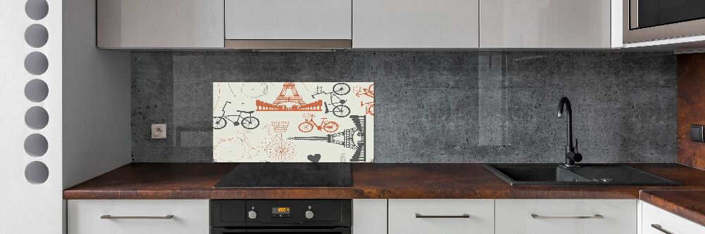 Kitchen splashback Symbols of France