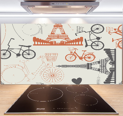 Kitchen splashback Symbols of France