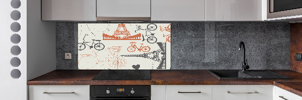 Kitchen splashback Symbols of France