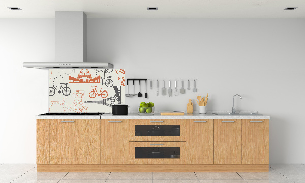 Kitchen splashback Symbols of France