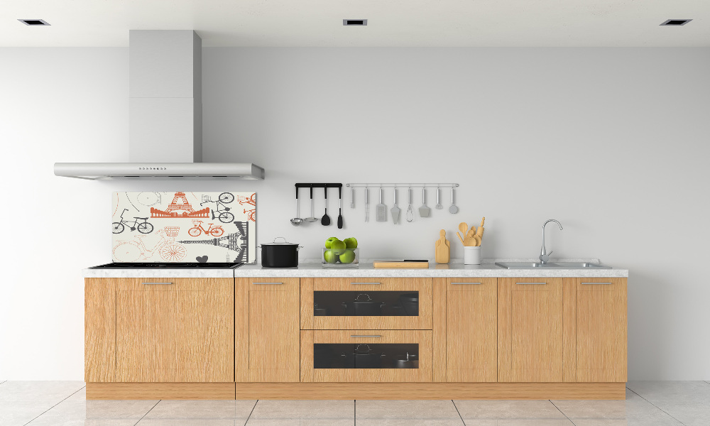 Kitchen splashback Symbols of France