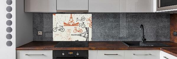 Kitchen splashback Symbols of France