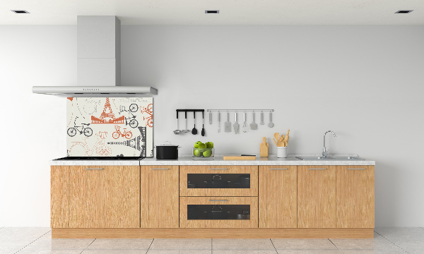 Kitchen splashback Symbols of France