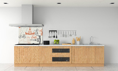 Kitchen splashback Symbols of France