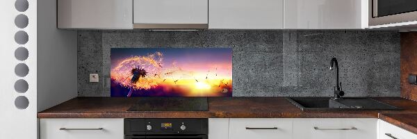 Kitchen splashback Dandelion