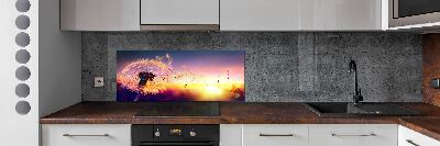 Kitchen splashback Dandelion