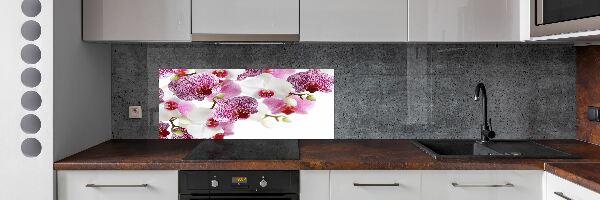 Kitchen splashback Orchid