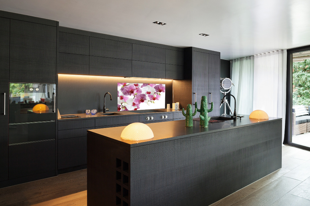 Kitchen splashback Orchid