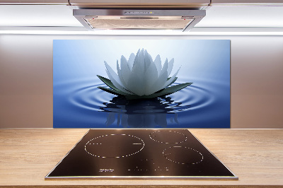 Kitchen splashback water lily