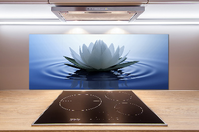 Kitchen splashback water lily