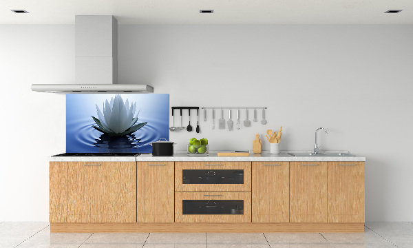 Kitchen splashback water lily