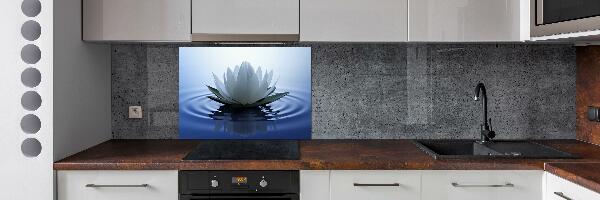 Kitchen splashback water lily