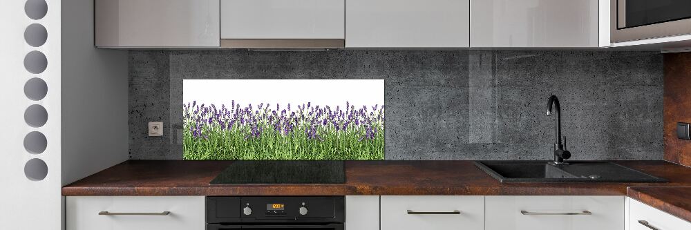 Kitchen splashback Lavender flowers