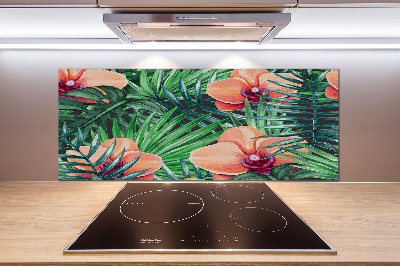 Cooker splashback Orchid