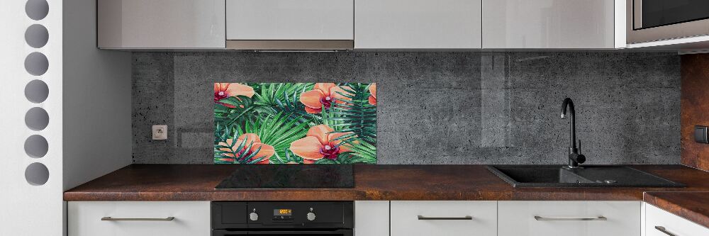 Cooker splashback Orchid